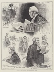 Sketches in the Law Courts, the Lord Chancellor